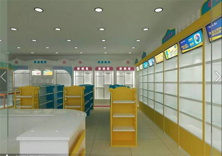 工厂设计制作孕婴用品店货架及烤漆柜台】批发